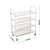 Soga 2 X 4 Tier Stainless Steel Kitchen Dinning Food Cart Trolley Utility Size Square Large