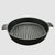 Soga 26cm Round Ribbed Cast Iron Frying Pan Skillet Steak Sizzle Platter With Handle