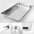 Soga 2 X Gastronorm Gn Pan Full Size 1/1 Gn Pan 10cm Deep Stainless Steel Tray