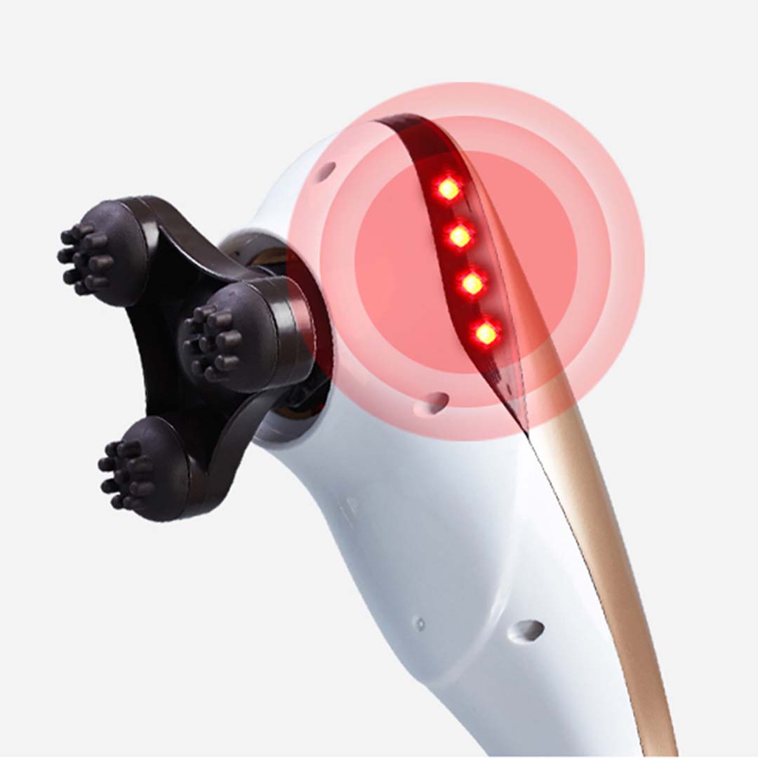 Soga 2 X 6 Heads Portable Handheld Massager Soothing Stimulate Blood Flow Shoulder Gold