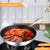 Soga Stainless Steel Fry Pan 24cm Frying Pan Induction Fry Pan Non Stick Interior