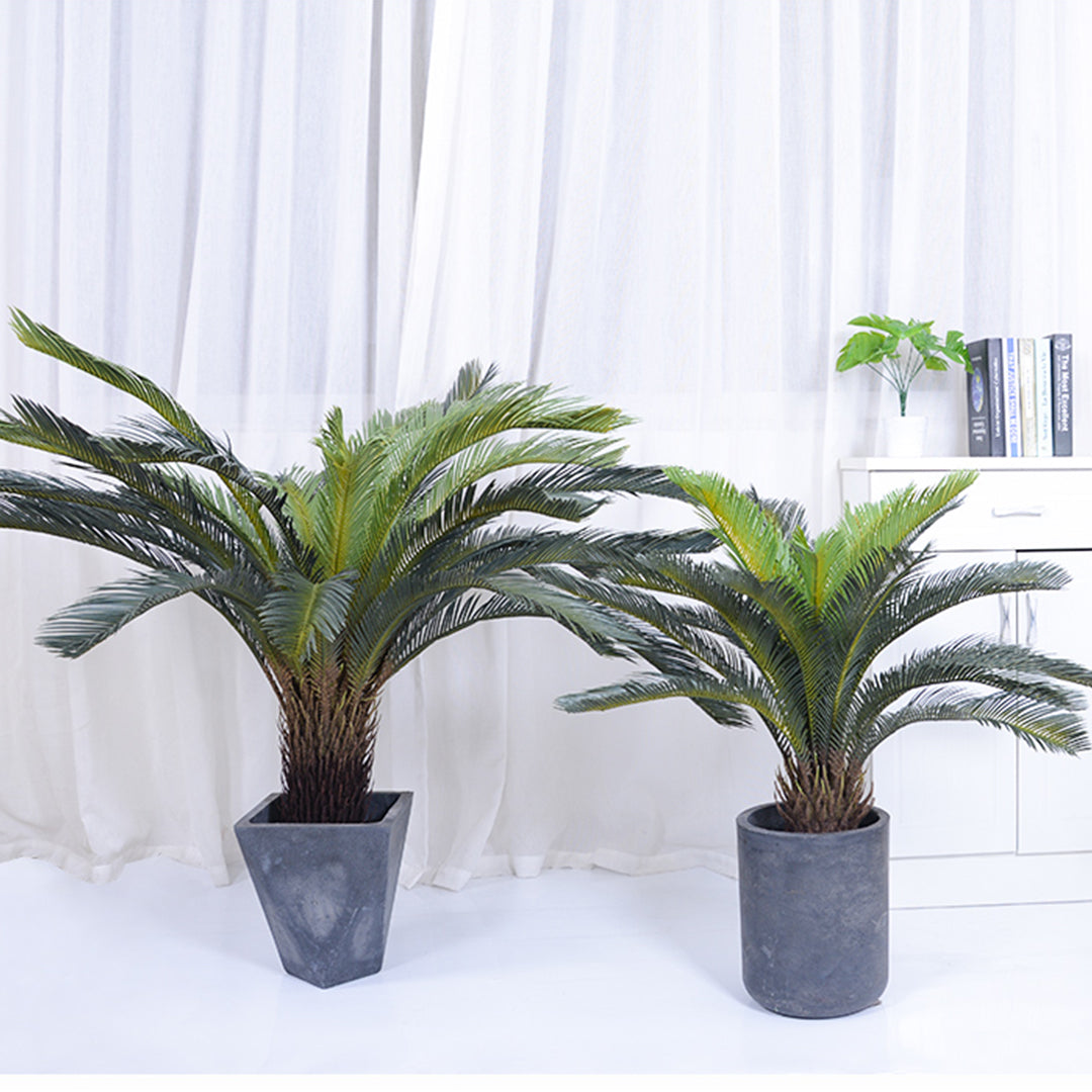 Soga 4 X 125cm Artificial Indoor Cycas Revoluta Cycad Sago Palm Fake Decoration Tree Pot Plant