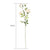 Soga 85cm Blue Glass Tall Floor Vase And 12pcs White Artificial Fake Flower Set