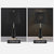 Soga 4 X 68cm Black Marble Bedside Desk Table Lamp Living Room Shade With Cone Shape Base