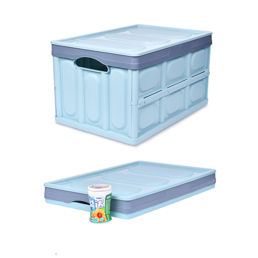 Soga 2 X 30 L Collapsible Car Trunk Storage Multifunctional Foldable Box Blue