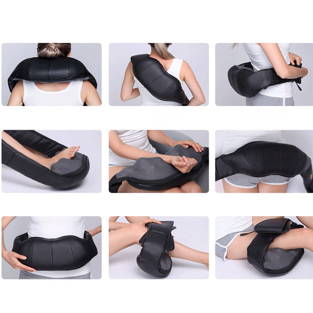 Soga 2 X Electric Kneading Back Neck Shoulder Massage Arm Body Massager Black