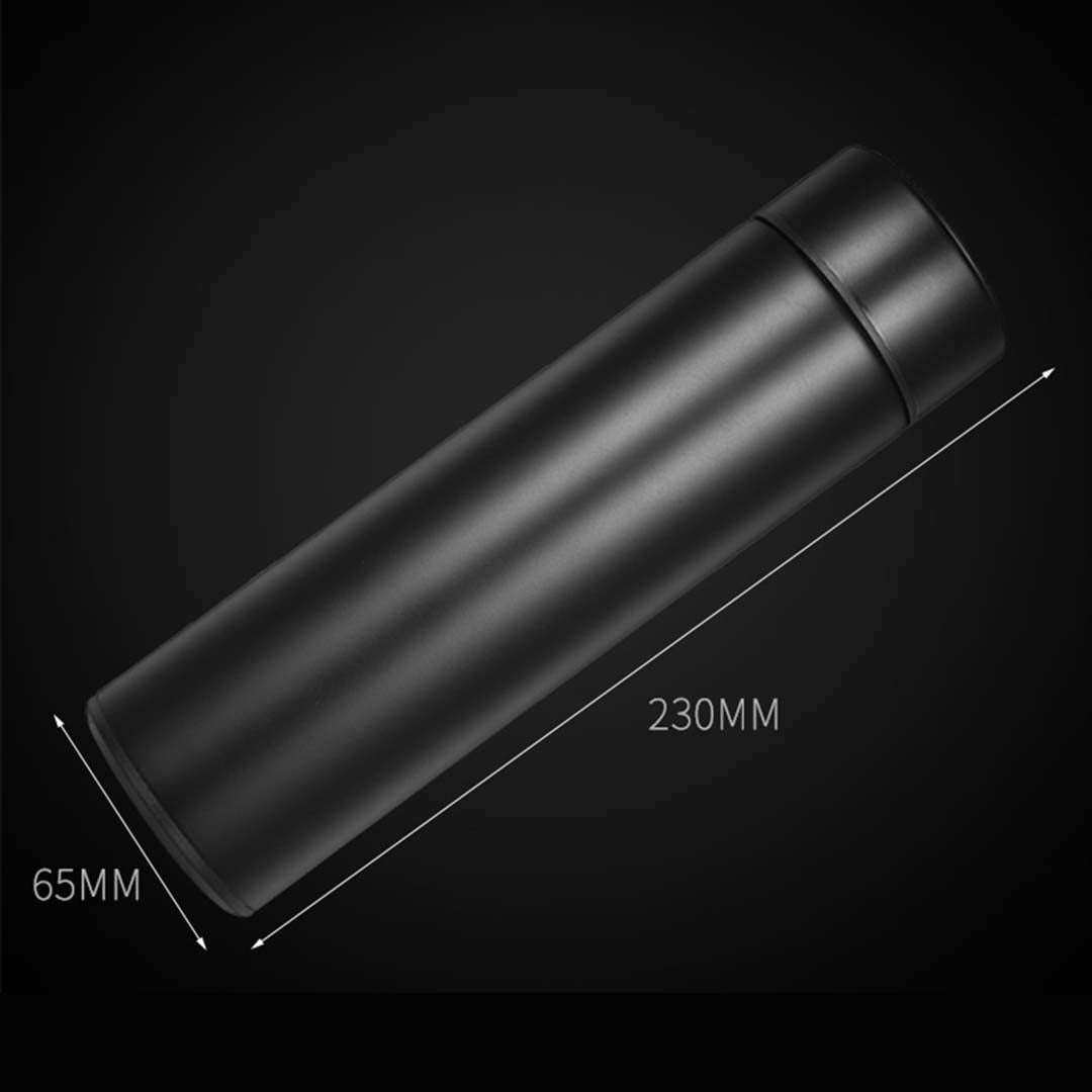 Soga 500 Ml Stainless Steel Smart Lcd Thermometer Display Bottle Vacuum Flask Thermos Rose Gold