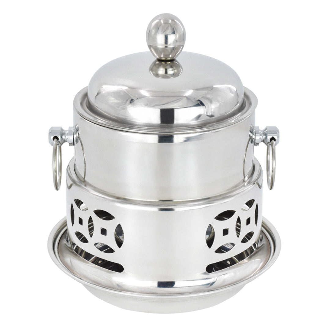 Soga 2 X Stainless Steel Mini Asian Buffet Hot Pot Single Person Shabu Alcohol Stove Burner With Lid