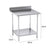 Soga Commercial Catering Kitchen Stainless Steel Prep Work Bench Table With Back Splash 80*70*85cm