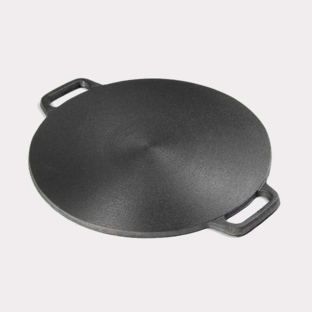 Soga 2 X 37cm Cast Iron Induction Crepes Pan Baking Cookie Pancake Pizza Bakeware