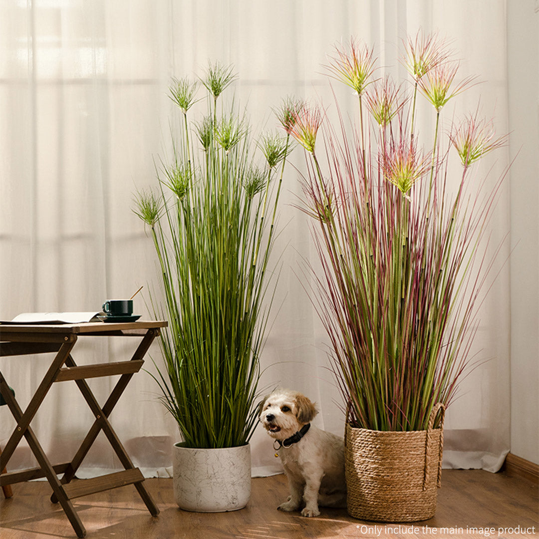 Soga 150cm Purple Red Artificial Indoor Potted Papyrus Plant Tree Fake Simulation Decorative