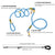 Soga 220cm Multifunction Hands Free Rope Pet Cat Dog Puppy Double Ended Leash For Walking Training Tracking Obedience Blue