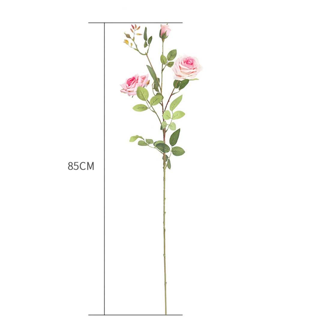 Soga 12pcs Artificial Silk Flower Fake Rose Bouquet Table Decor Pink