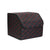 Soga 4 X Leather Car Boot Collapsible Foldable Trunk Cargo Organizer Portable Storage Box Black/Red Stitch Small
