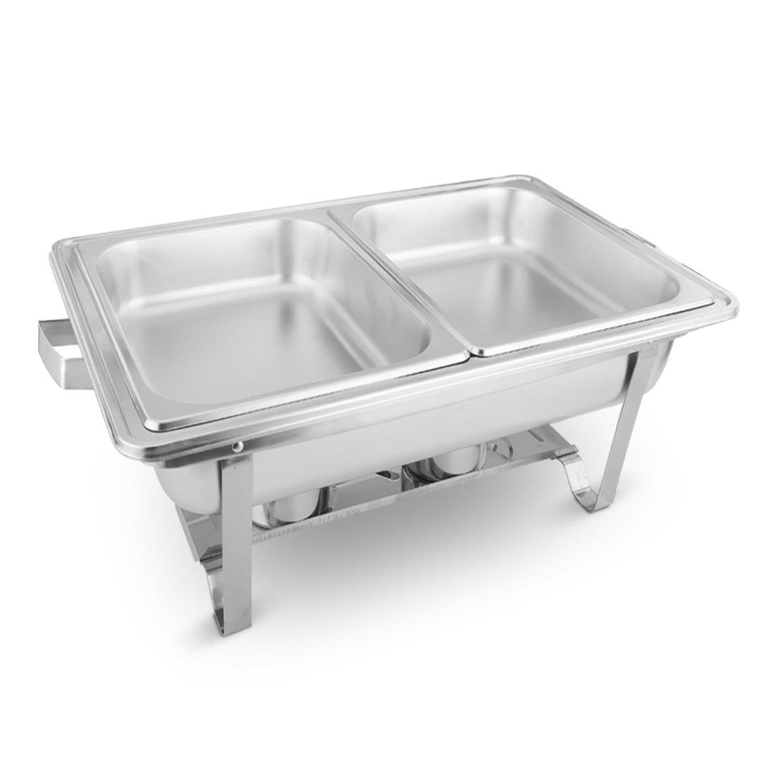 Soga 4.5 L Dual Tray Stainless Steel Chafing Food Warmer Catering Dish