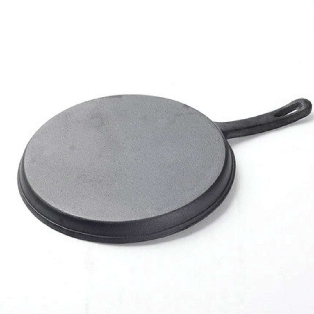 Soga 26cm Round Cast Iron Frying Pan Skillet Griddle Sizzle Platter