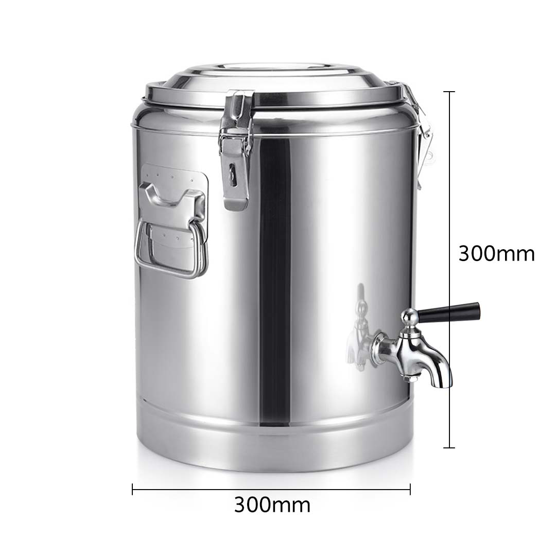 Soga 12 L Stainless Steel Insulated Stock Pot Dispenser Hot & Cold Beverage Container With Tap