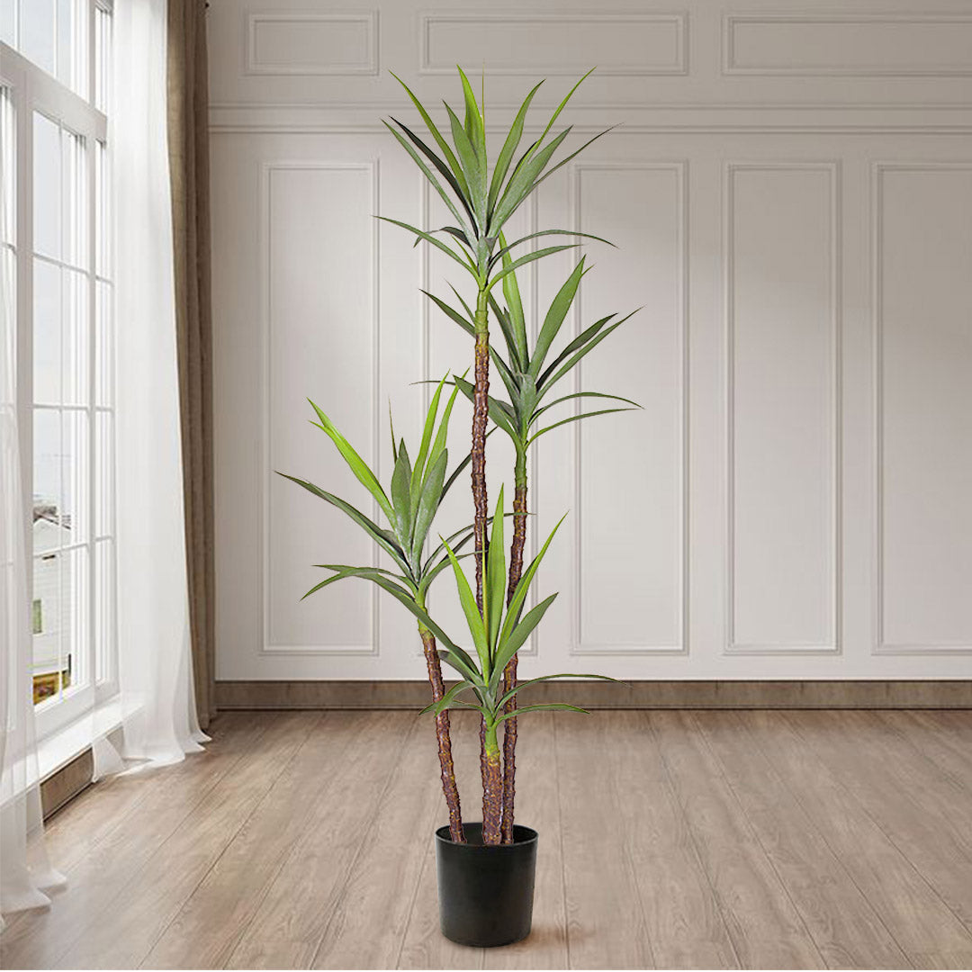 Soga 2 X 180cm Artificial Natural Green Dracaena Yucca Tree Fake Tropical Indoor Plant Home Office Decor