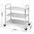 Soga 3 Tier 75x40x83.5cm Stainless Steel Kitchen Dinning Food Cart Trolley Utility Size Small