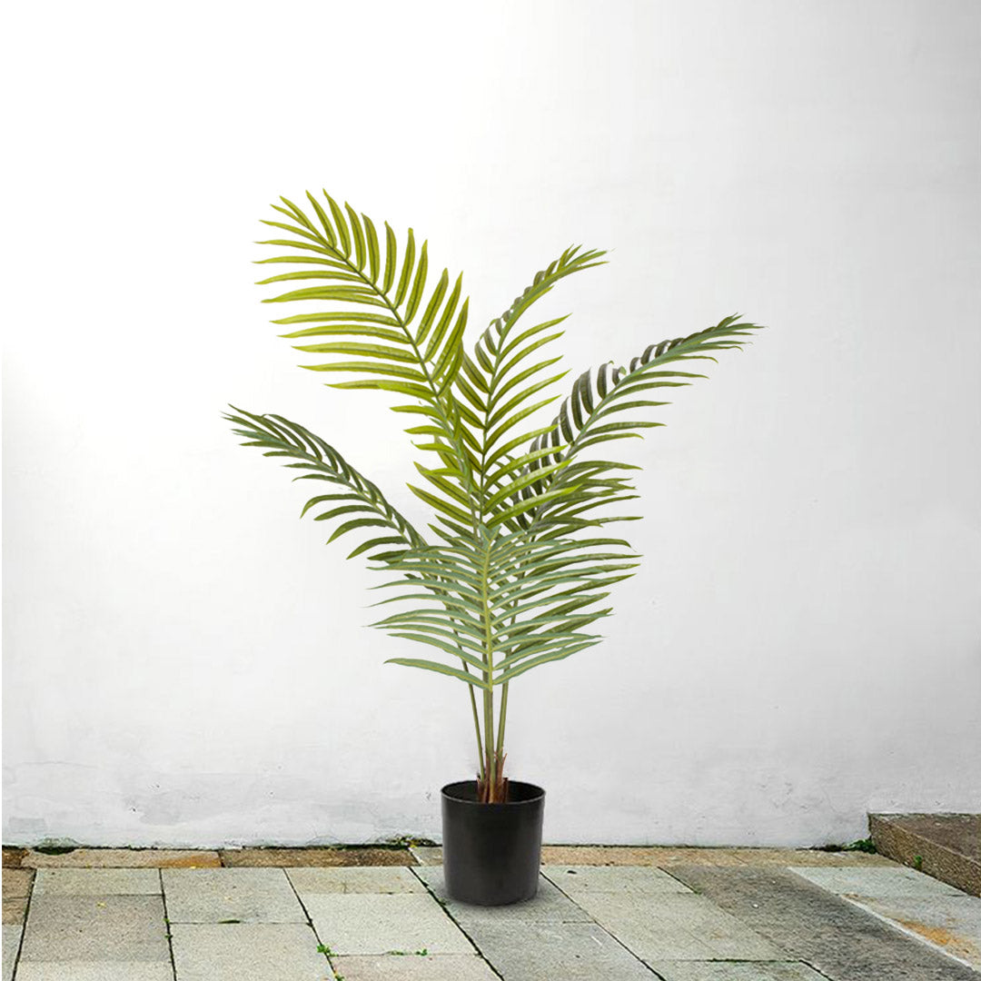 Soga 4 X 120cm Green Artificial Indoor Rogue Areca Palm Tree Fake Tropical Plant Home Office Decor
