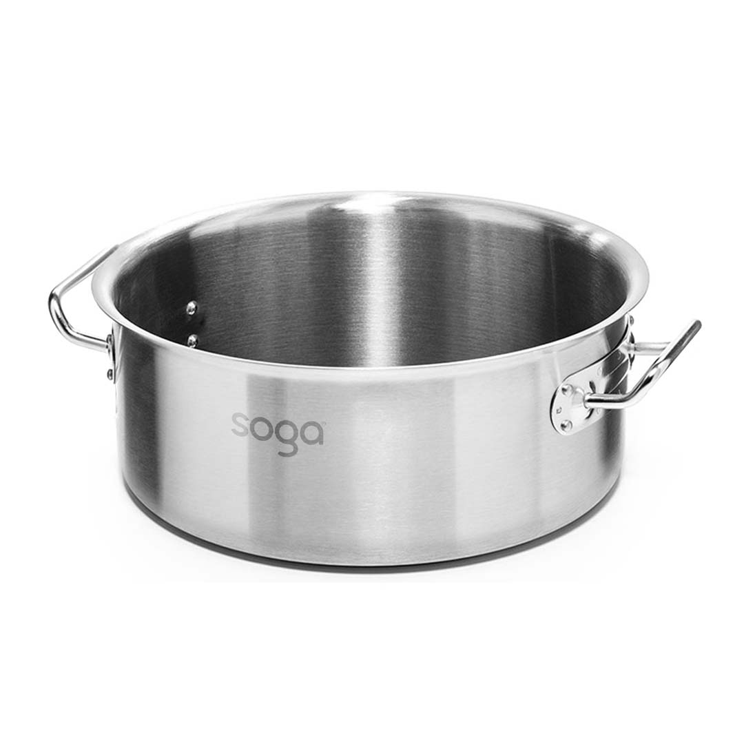 Soga Stock Pot 17 L Top Grade Thick Stainless Steel Stockpot 18/10