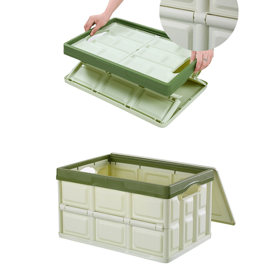 Soga 4 X 56 L Collapsible Car Trunk Storage Multifunctional Foldable Box Green