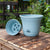 20cm Blue Plastic Plant Pot Self Watering Planter Flower Bonsai Indoor Outdoor Garden Decor Set of 2