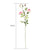 Soga 51cm Blue Glass Tall Floor Vase With 12pcs Pink Artificial Fake Flower Set