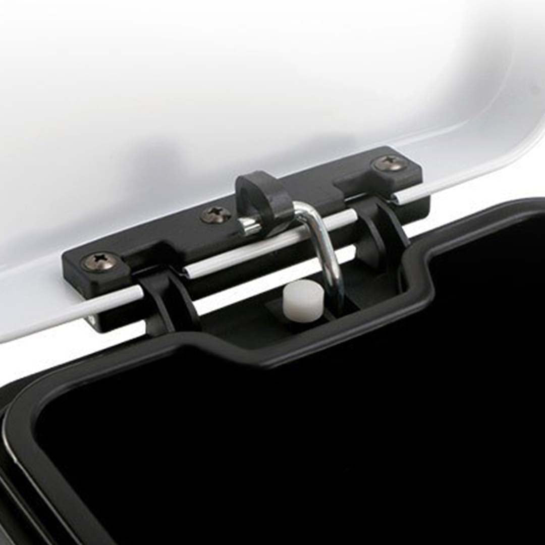 Soga Foot Pedal Stainless Steel Rubbish Recycling Garbage Waste Trash Bin Square 12 L White