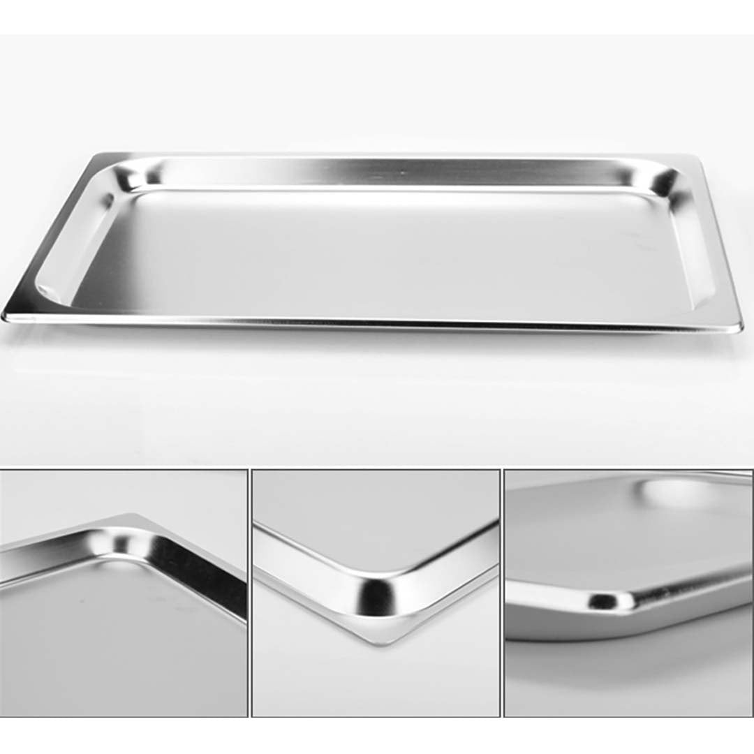 Soga Gastronorm Gn Pan Full Size 1/1 Gn Pan 4cm Deep Stainless Steel Tray With Lid