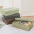 Green Flip Top Underwear Storage Box Foldable Wardrobe Partition Drawer Home Organiser