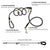 Soga 220cm Multifunction Hands Free Rope Pet Cat Dog Puppy Double Ended Leash For Walking Training Tracking Obedience Black