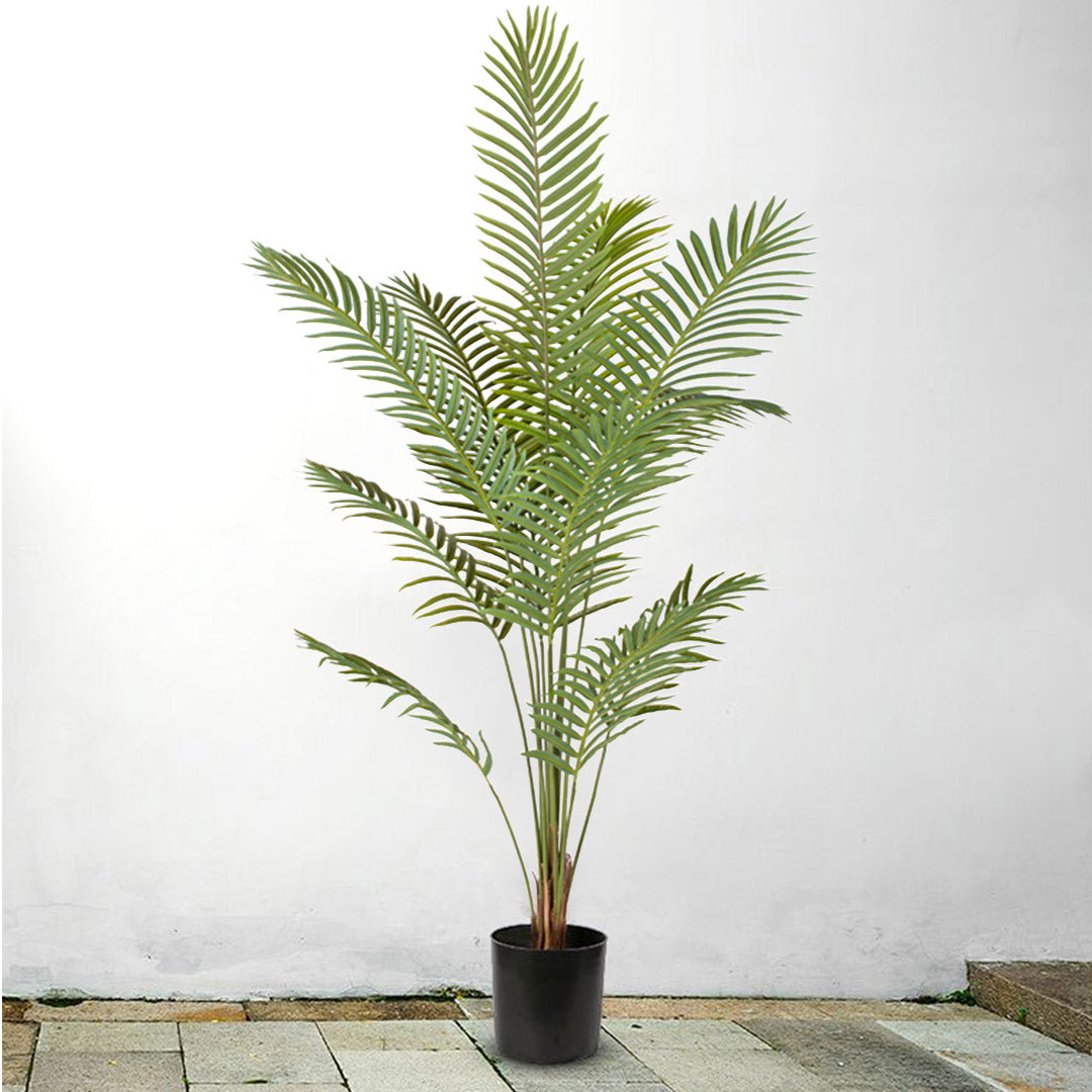 Soga 4 X 210cm Green Artificial Indoor Rogue Areca Palm Tree Fake Tropical Plant Home Office Decor
