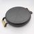 Soga 2 X 35cm Cast Iron Frying Pan Skillet Steak Sizzle Fry Platter With Wooden Handle No Lid