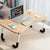 Walnut Portable Bed Table Adjustable Foldable Bed Sofa Study Table Laptop Mini Desk with Notebook Stand Card Slot Holder Home Decor