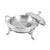 Soga 4 X Stainless Steel Round Buffet Chafing Dish Cater Food Warmer Chafer With Glass Top Lid