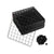 2X Black Portable 2 Tier Cube Storage Organiser Foldable DIY Modular Grid Space Saving Shelf
