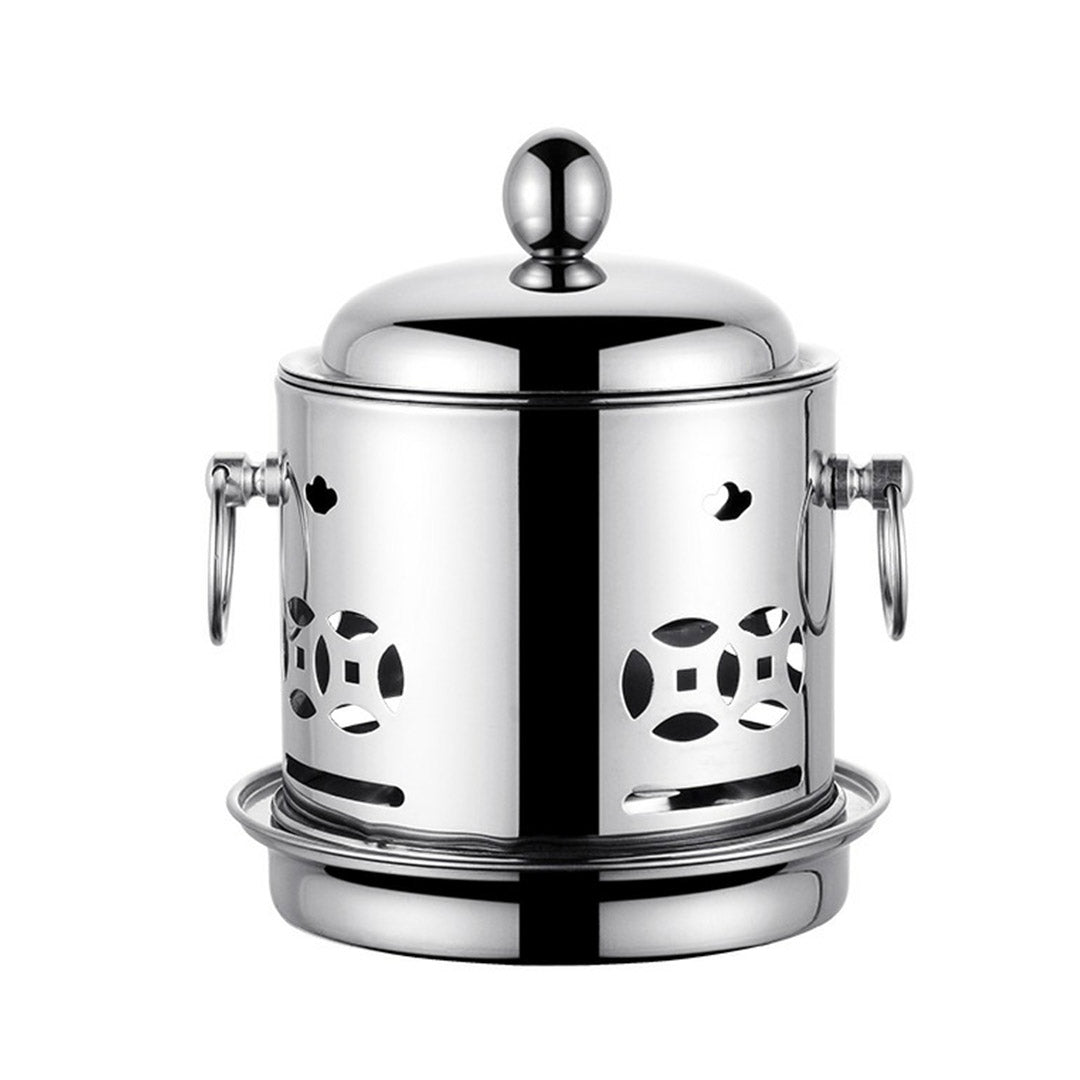 Soga 2 X Stainless Steel Mini Asian Buffet Hot Pot Single Person Shabu Alcohol Stove Burner With Lid