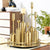 Soga 6pcs Gold Iron Taper Luxury Candlestick Candle Holder Stand Pillar