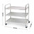 Soga 3 Tier 86x54x94cm Stainless Steel Kitchen Dinning Food Cart Trolley Utility Round Large