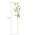 Soga 51cm Green Glass Tall Floor Vase With 12pcs White Artificial Fake Flower Set