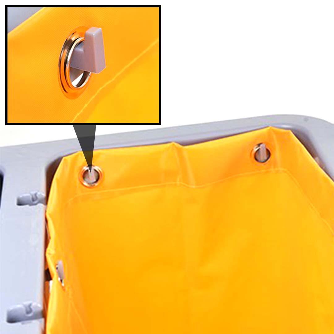 Soga 2 X 3 Tier Multifunction Janitor Cleaning Waste Cart Trolley And Waterproof Bag With Lid