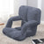 Soga Foldable Lounge Cushion Adjustable Floor Lazy Recliner Chair With Armrest Grey