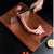 Soga 2 X 50cm Rectangular Wooden Ebony Butcher Block Non Slip Chopping Food Serving Tray Charcuterie Board