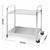 Soga 2 Tier 85x45x90cm Stainless Steel Kitchen Dining Food Cart Trolley Utility Medium