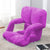 Soga 4 X Foldable Lounge Cushion Adjustable Floor Lazy Recliner Chair With Armrest Purple