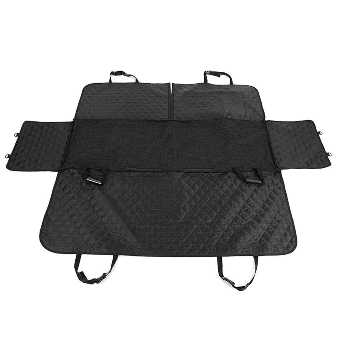 Soga 2 X 600 D Oxford Cloth Waterproof Dog Car Cover Back Seat Protector Hammock Non Slip Pet Mat Black