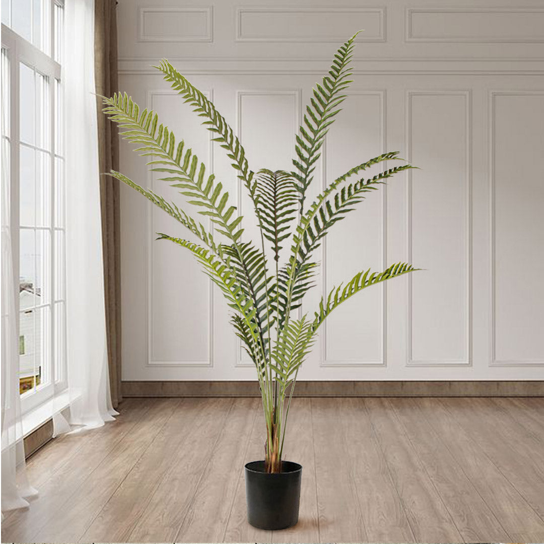 Soga 4 X 240cm Artificial Green Rogue Hares Foot Fern Tree Fake Tropical Indoor Plant Home Office Decor