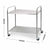 Soga 2 Tier 86x54x94cm Stainless Steel Kitchen Dinning Food Cart Trolley Utility Round Large