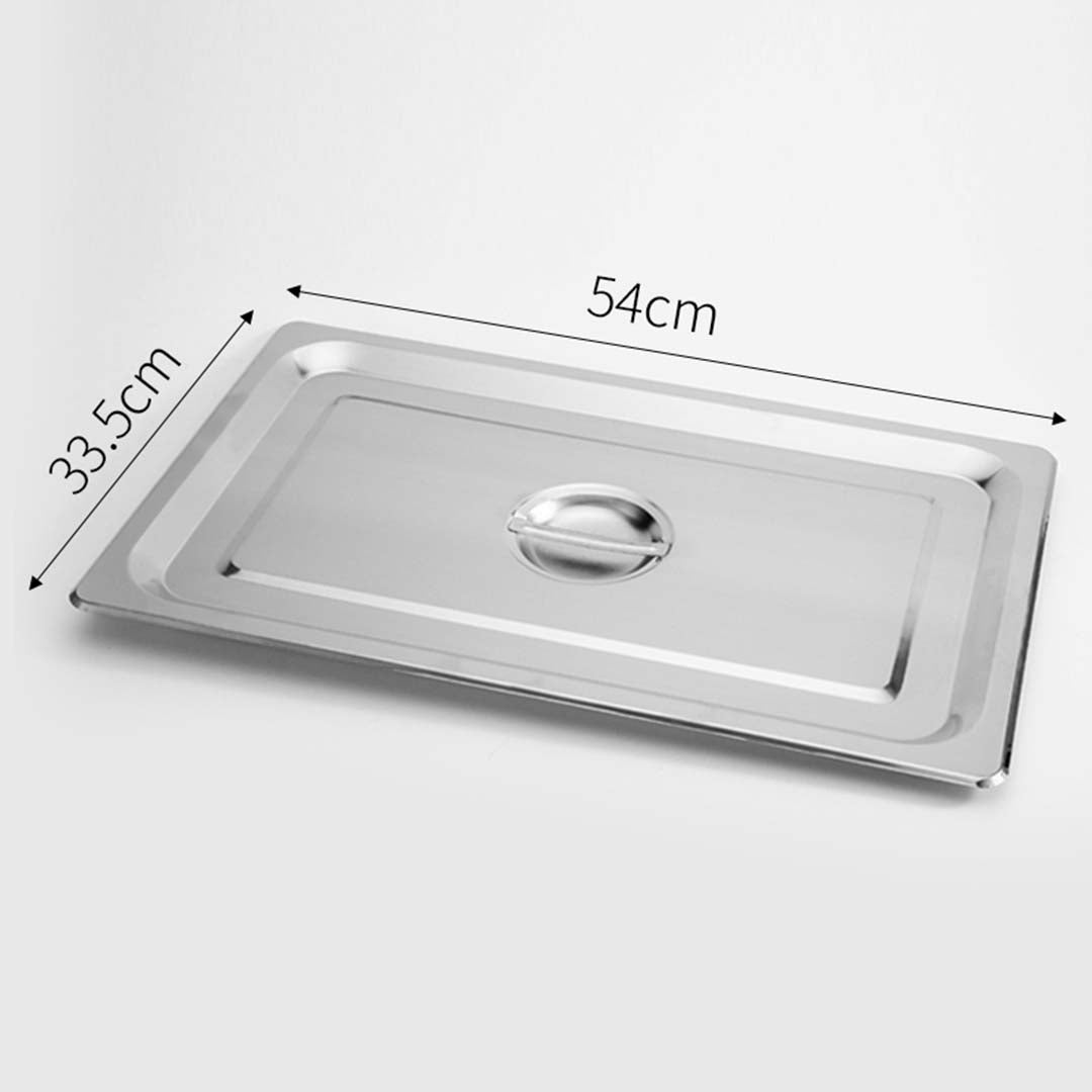Soga 6 X Gastronorm Gn Pan Full Size 1/1 Gn Pan 15cm Deep Stainless Steel Tray With Lid